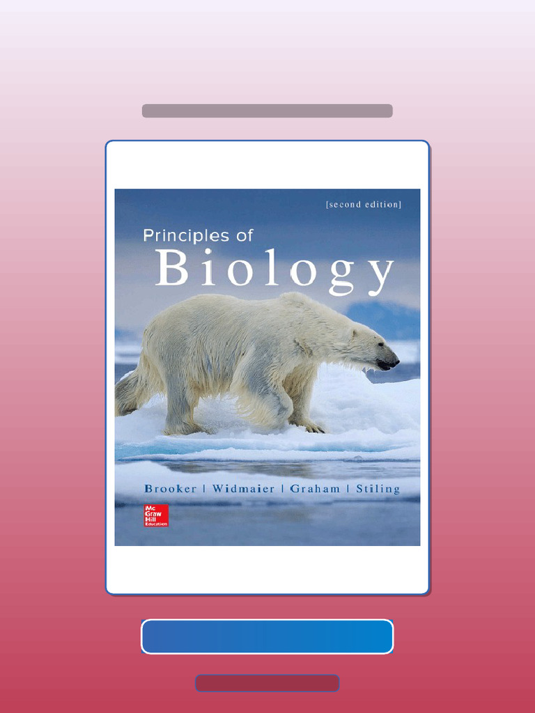 Principles of Biology 2nd Edition by Robert Brooker Ebook and TestBank ...