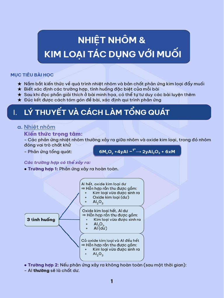 (2sg Gen 5) Nhiệt Nhôm - Kim Loại Tác Dụng Muối | PDF