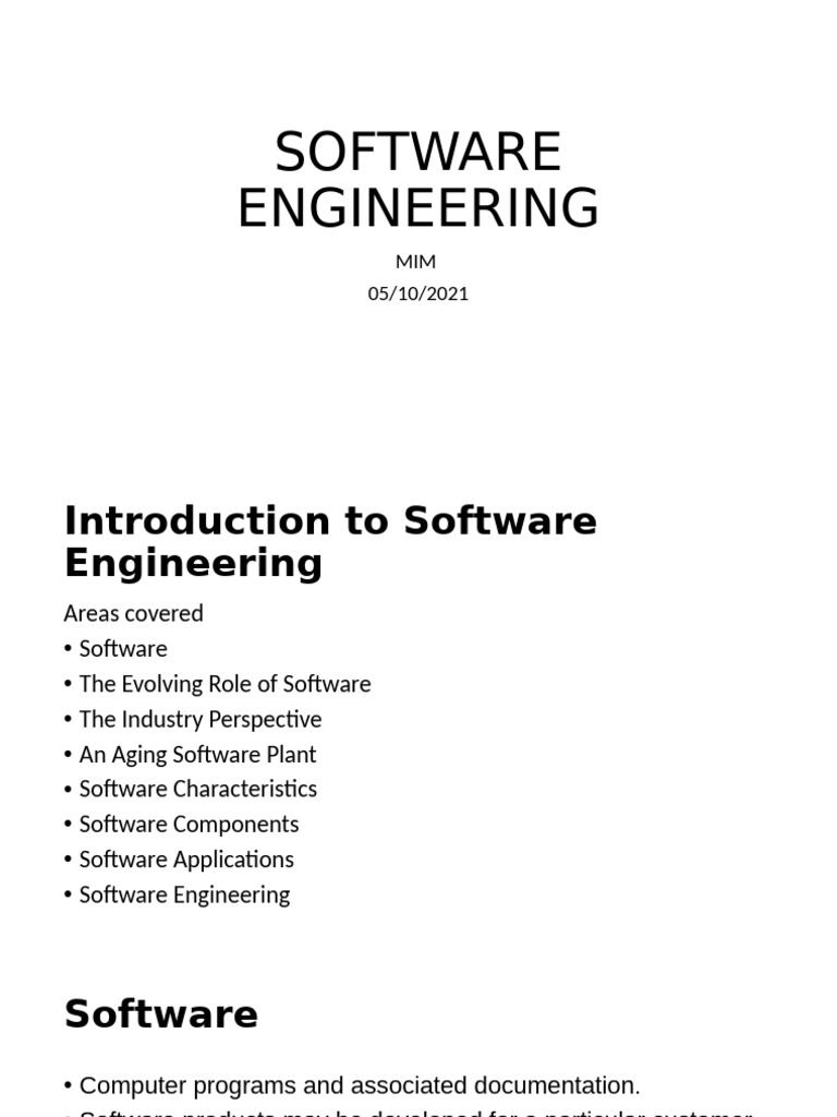 Software Engineering | PDF | Software | System
