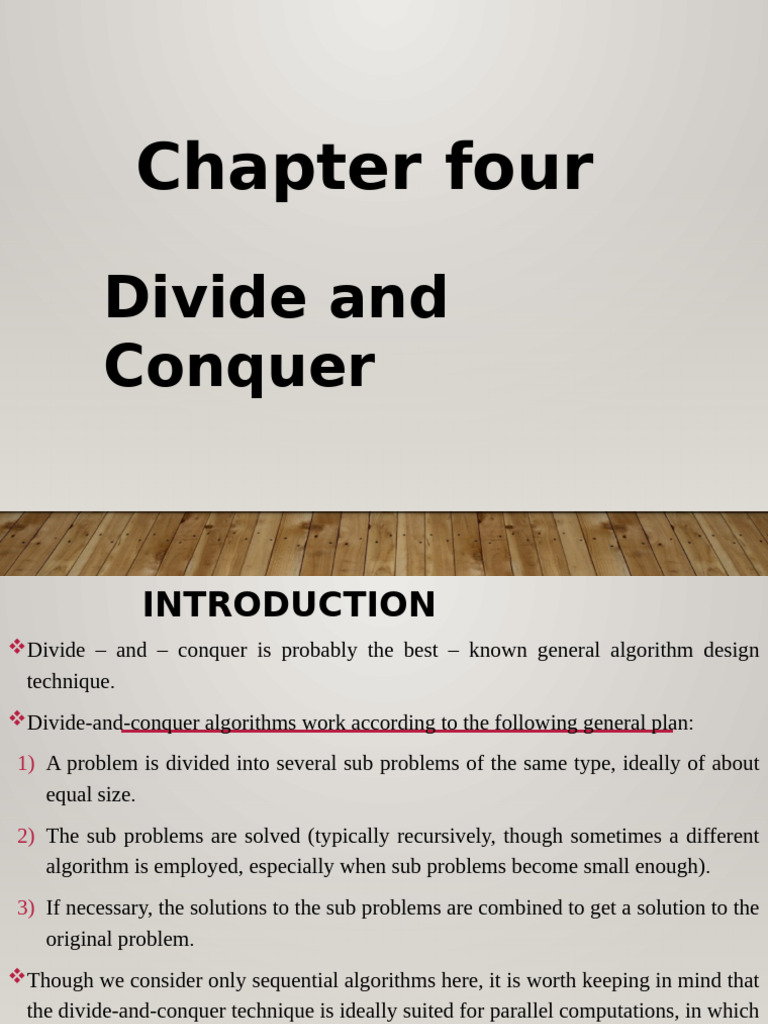 Divide and Conquer Algorithms Explained | PDF | Algorithms And Data ...
