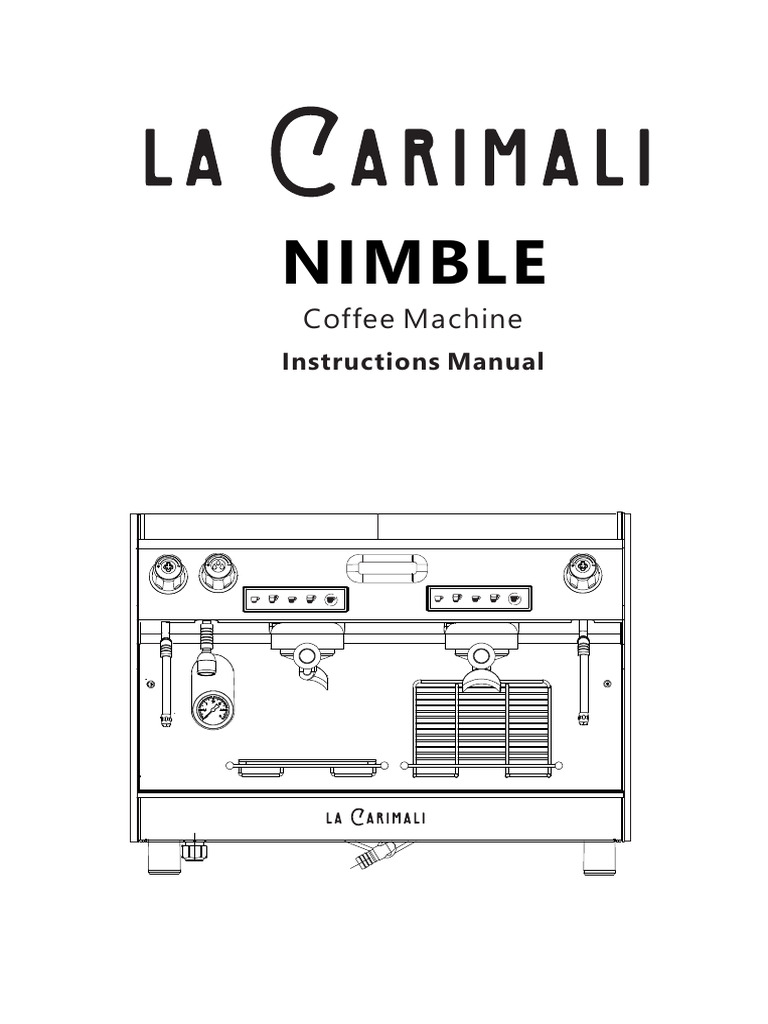 NIMBLE Coffee Machine User Manual | PDF | Thermostat | Water Heating