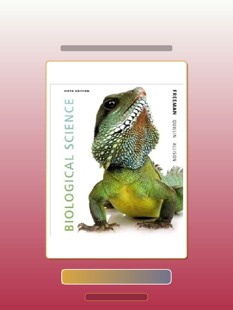 Biological Science Freeman 5th Edition Ebook and TestBank Bundle Get It ...