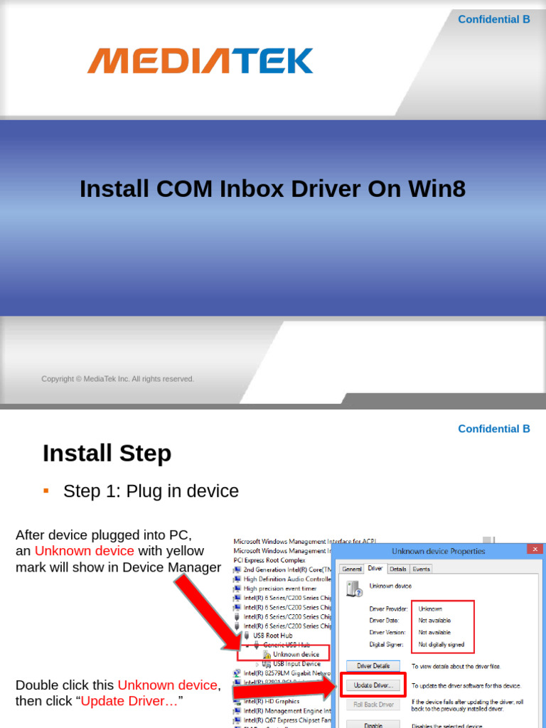 Install COM Inbox Driver on Windows 10 | PDF