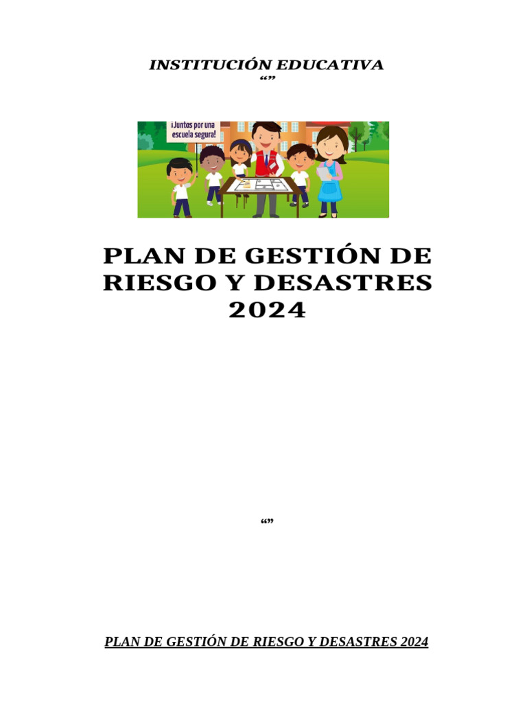 Plan de GRD | PDF | Riesgo | Enseñando