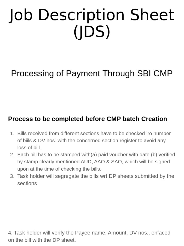 SBI CMP Payment Processing Guide | PDF