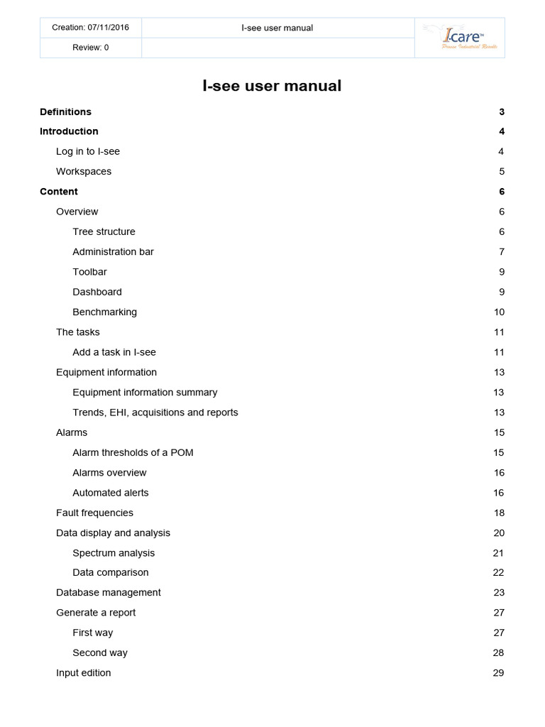 I-See User Manual Overview and Guide | PDF | Login | Icon (Computing)