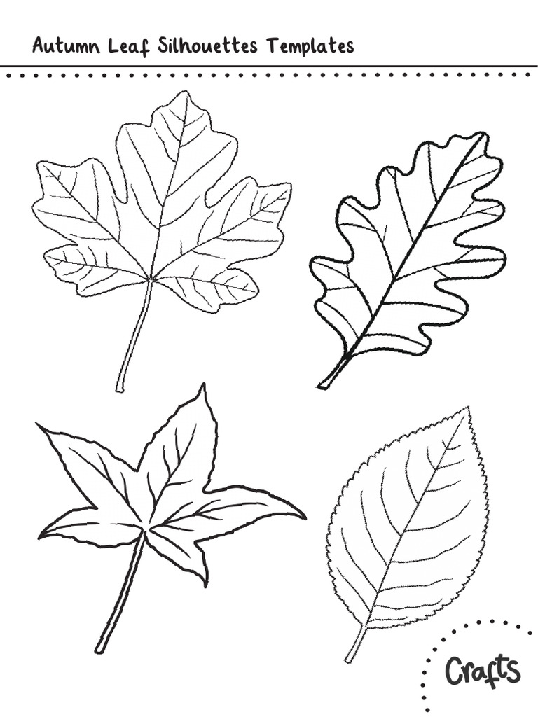 Printable Autumn Leaf Templates | PDF