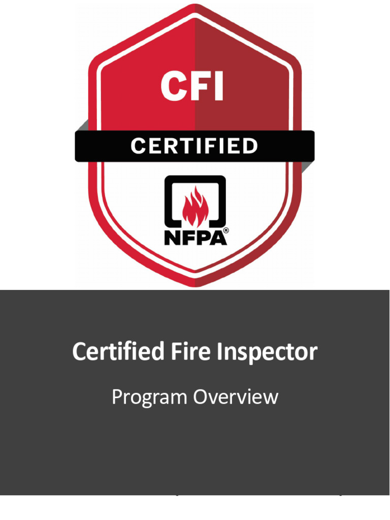 Certified Fire Inspector Program 2025 | PDF | Fire Safety | System