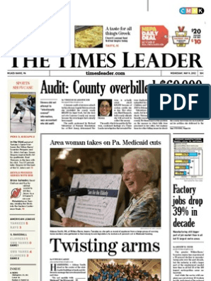 Times Leader 05-09-2012, PDF, Republican Party (United States)