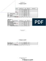 Schedule of Classes 20121