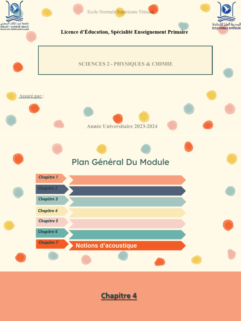 Module de Physique et Chimie 2023-2024 | PDF | Obliger | Masse