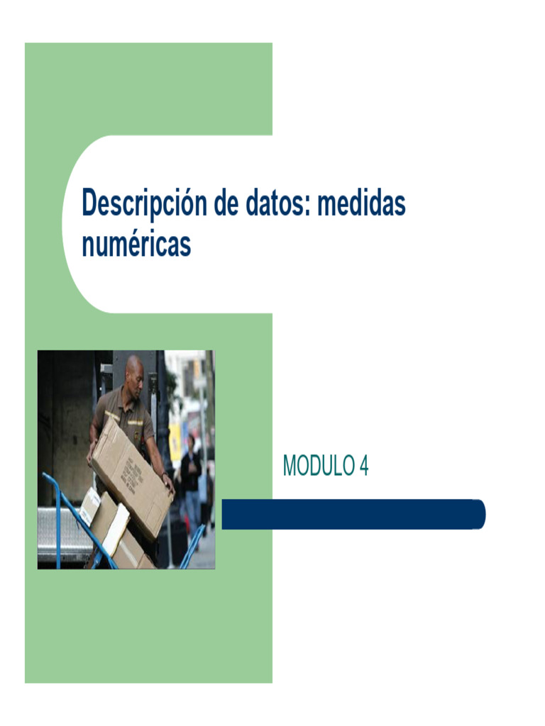 Modulo 4 1° Parte | PDF | Media | Mediana