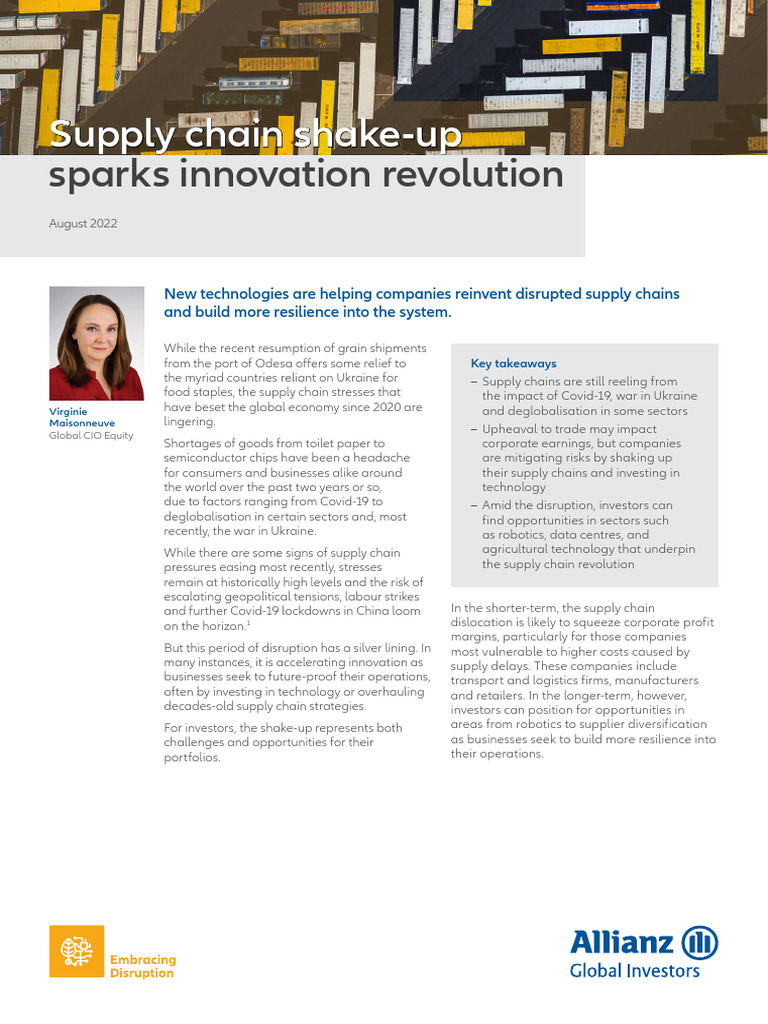 Supply Chain Disruption and Innovation | PDF | Supply Chain | Investing