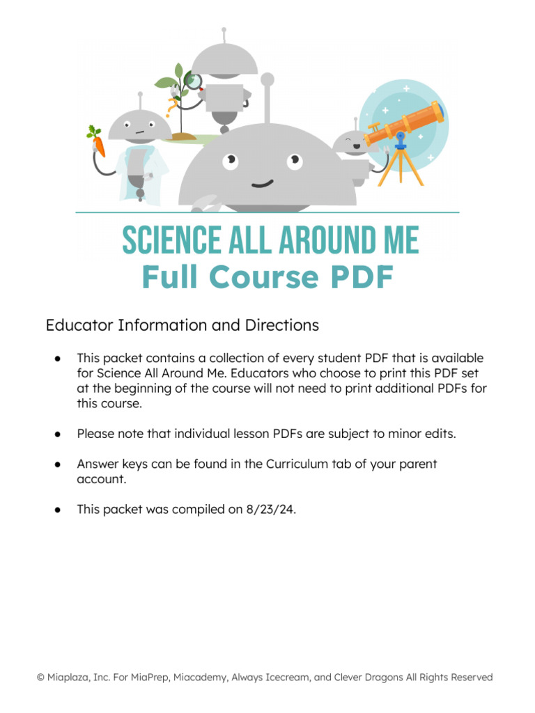 Science Course Answer Key Access | PDF | Scientific Method | Hypothesis