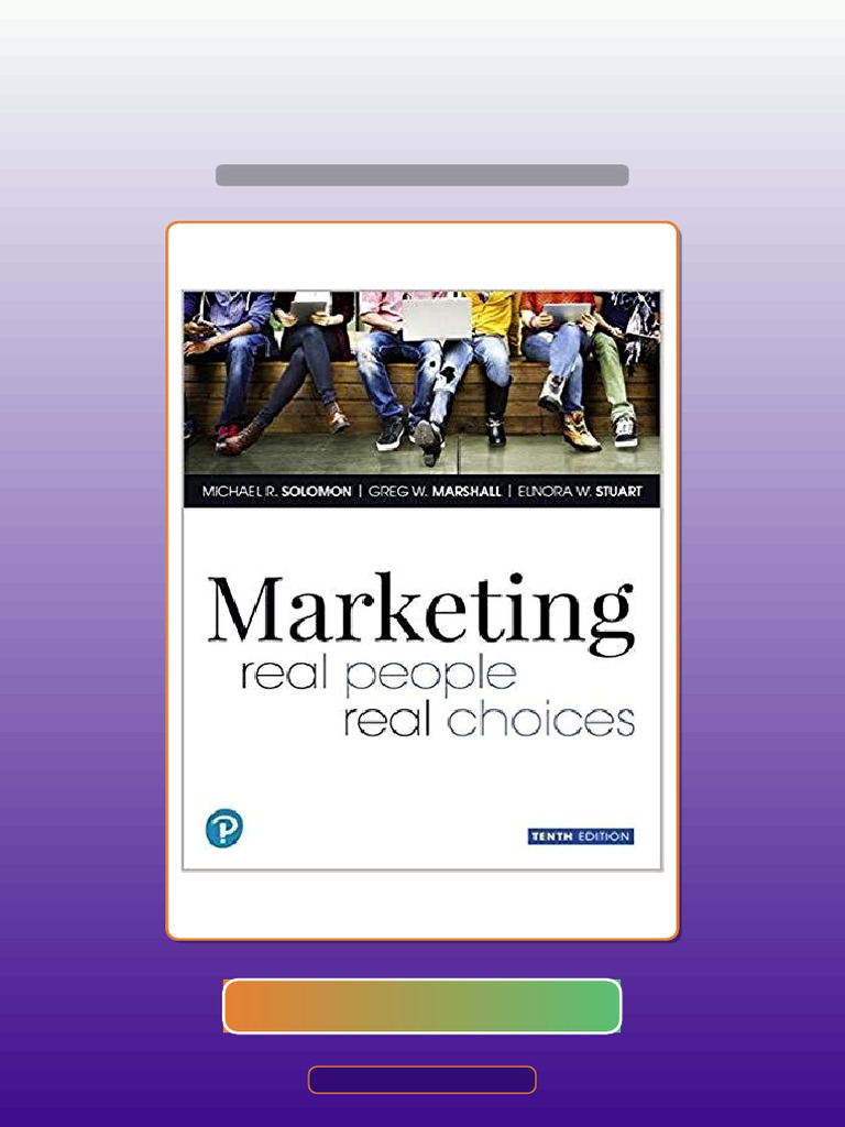 Marketing Real People Real Choices 10th Edition Ebook and TestBank Bundle Full Version | PDF