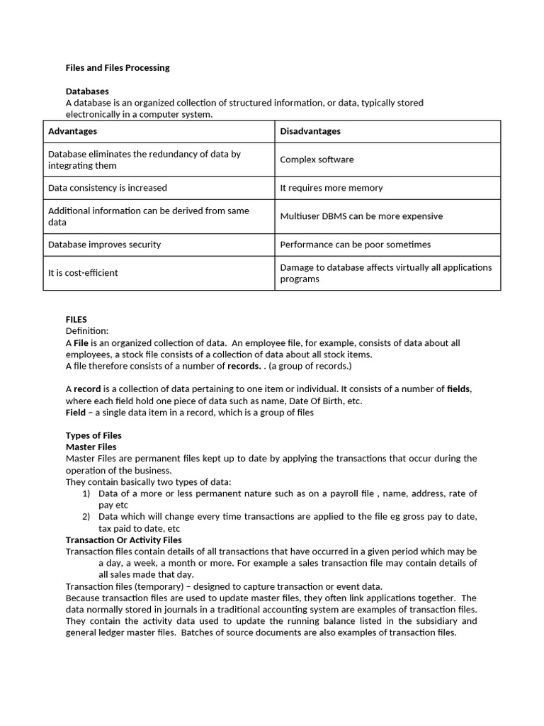 Types of Bank Data and File Systems | PDF | Databases | Computer File