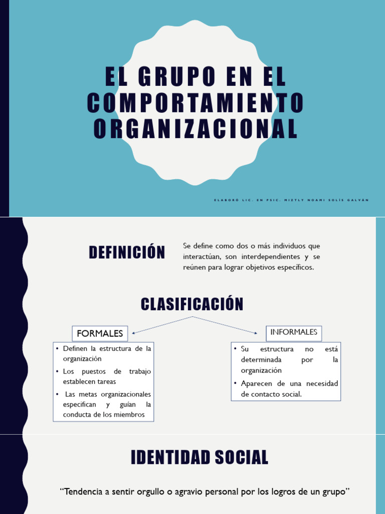 Comportamiento de Grupos en Organizaciones | PDF | Comportamiento ...