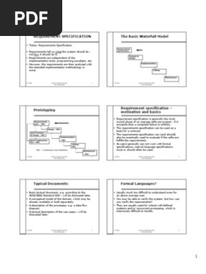 5 Requirement Specification
