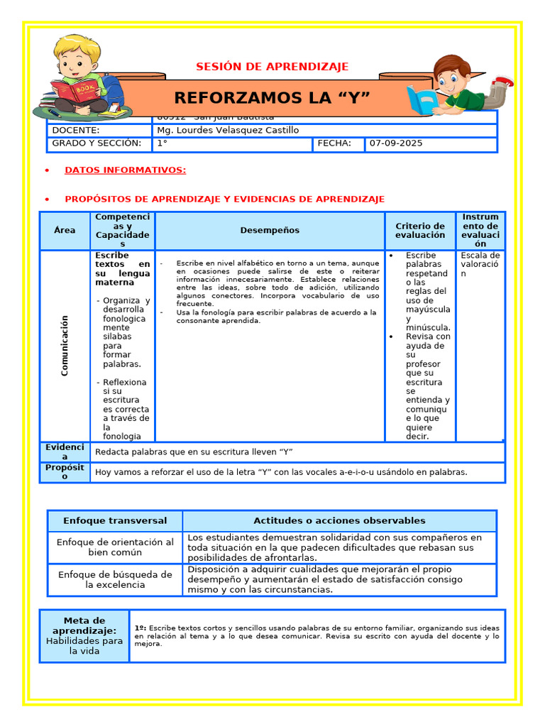 Reforzando la letra 