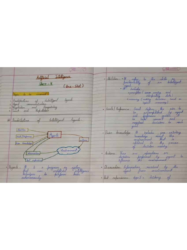 Artifical Intelligence Unit 4 Notes Bervi Learning | PDF