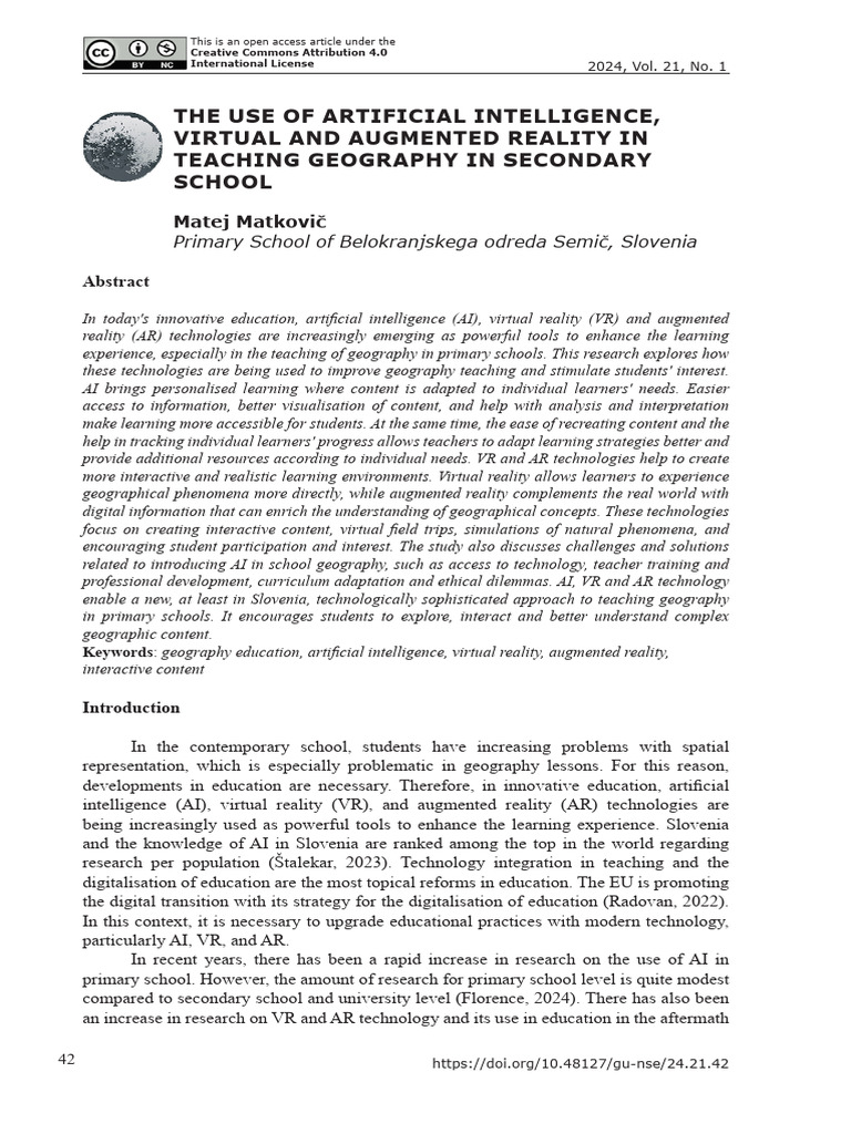 The Use of Artificial Intelligence | PDF | Augmented Reality | Virtual ...