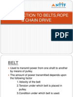 Introduction to Belts, Ropes & Chain Drives