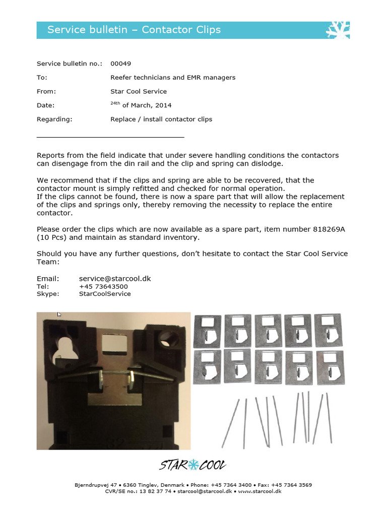 SB 00049 - Contactor Clips | PDF
