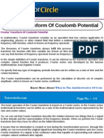 Fourier Transform of Coulomb Potential
