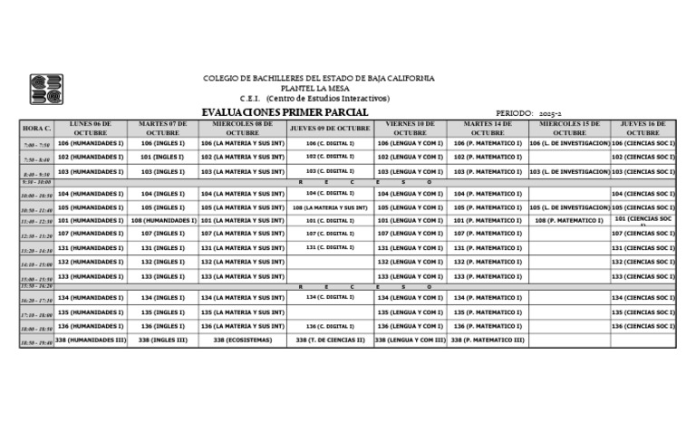 Horario de Clases 2025-2 CEBBC | PDF | Fonética | Idiomas del Reino Unido