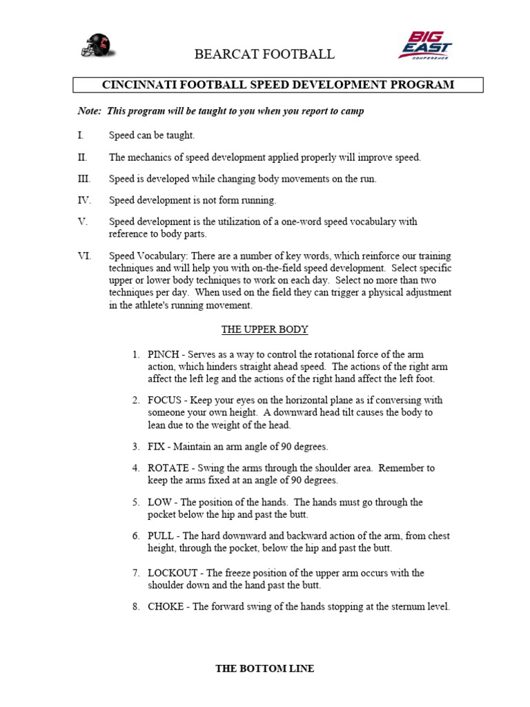 Cincinnati Bearcats Strength and Conditioning Manual 141 Pages-87-103 ...