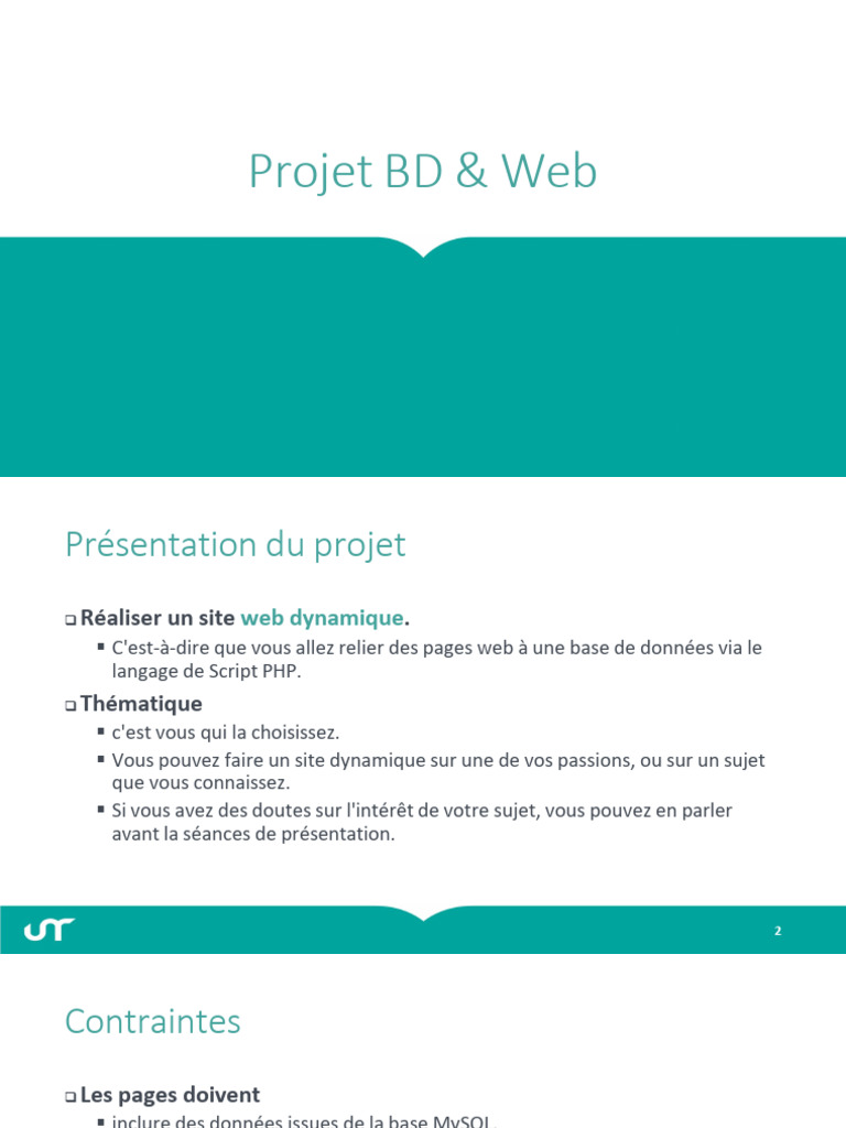 Création d'un site web dynamique PHP | PDF | Internet | Internet et Web