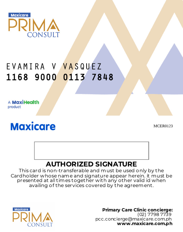 Maxicare Cardholder Information Guide | PDF