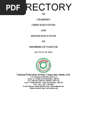 State Cooperative Banks Dir Pdf