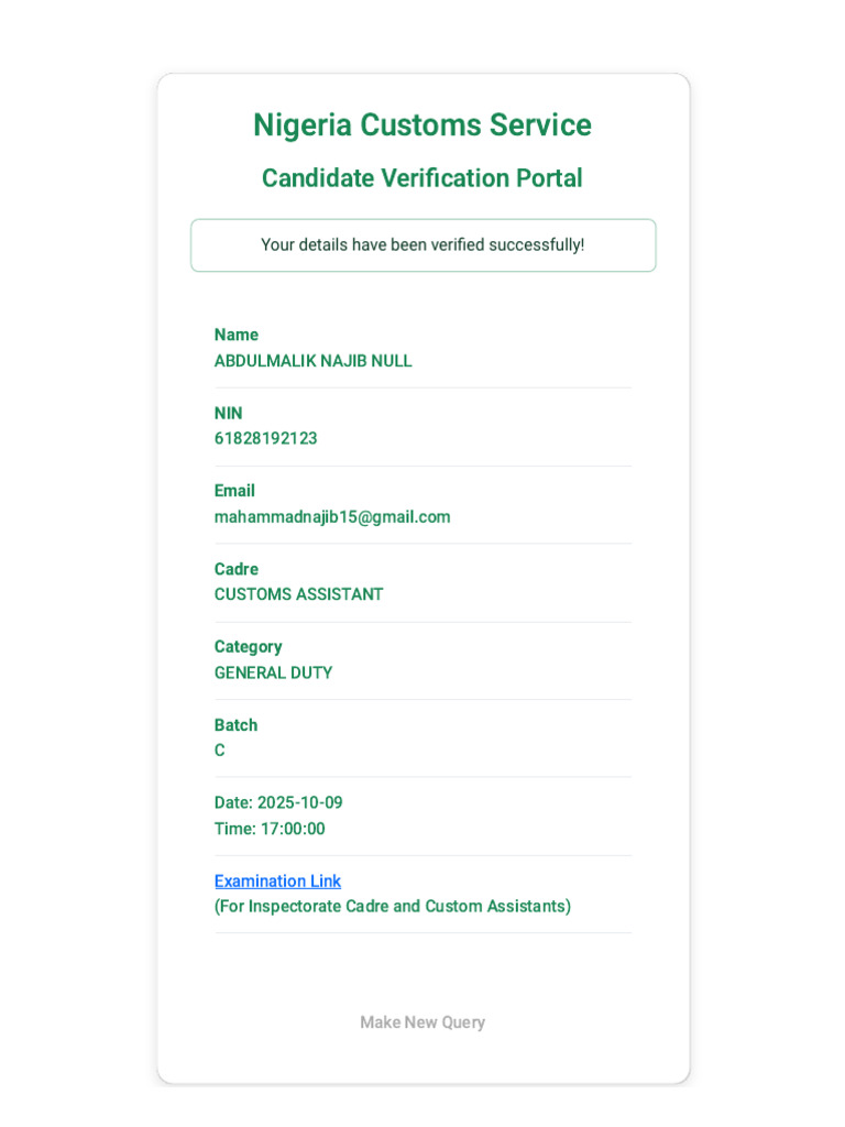 Nigeria Customs Services | PDF