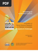Download Proceedings of 1st International  Conference on Social Science Research in Pakistani Universities Prospects and Challenges by Mustafa Nazir SN92971435 doc pdf