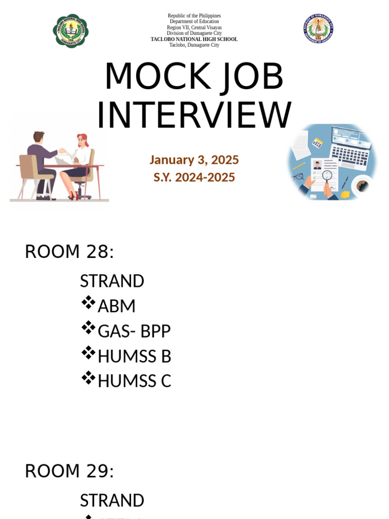 Mock Job Interview Schedule 2025 | PDF