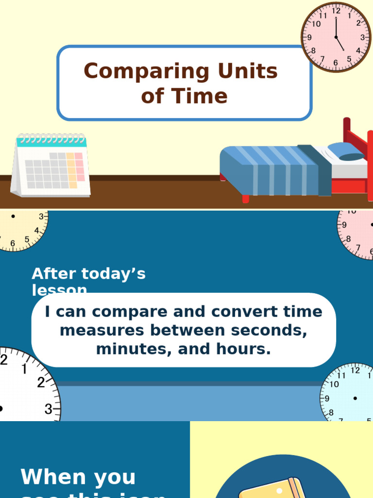 M4Q4L25 Lesson Slides - Comparing Time Measures | PDF