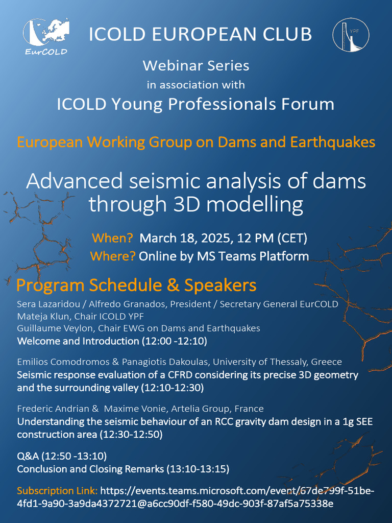 ICOLD European Dams Earthquakes Webinar | PDF