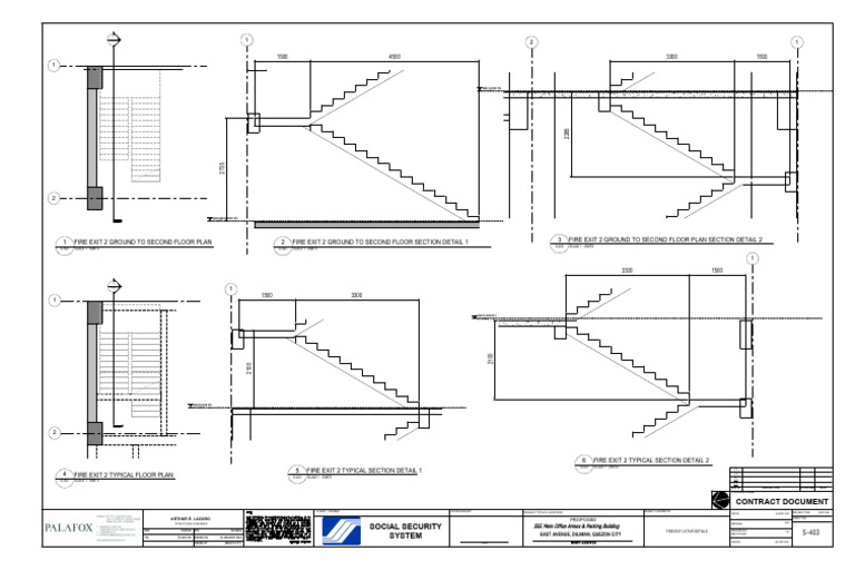 Fire Exit 2 Details for SSS Building | PDF