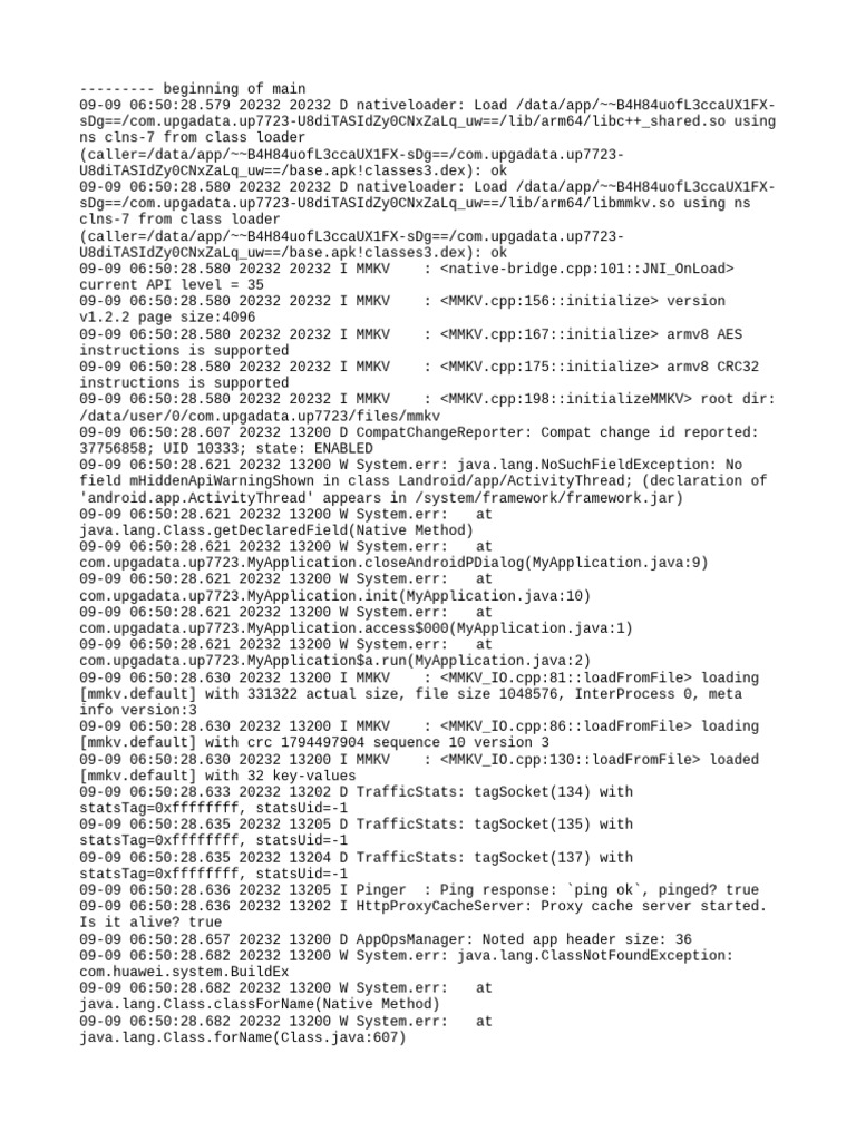 Android App Initialization Logs | PDF | Computer Science | Operating ...