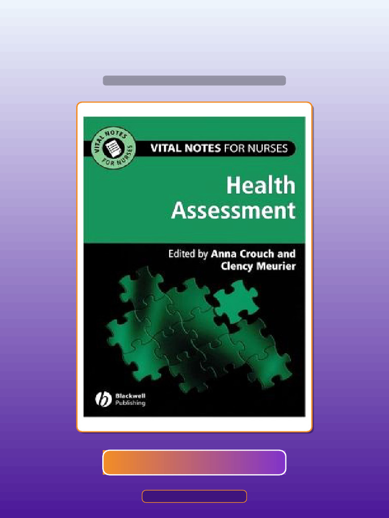 Complete Vital Notes For Nurses Health Assessment Ebook and TestBank ...