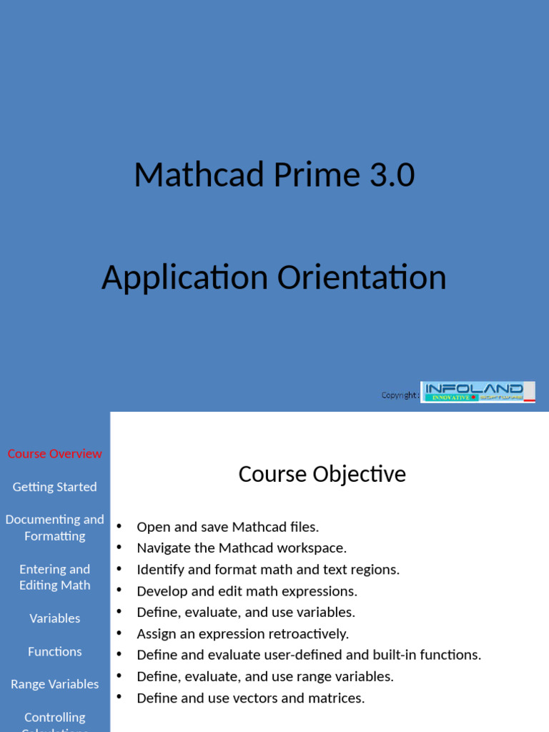 Mathcad Prime 3.0 User Guide | PDF | Function (Mathematics ...