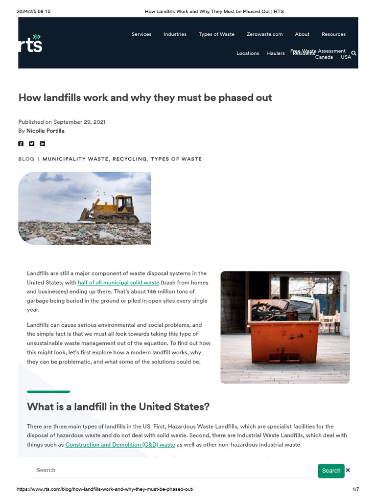 Understanding Landfill Operations | PDF | Landfill | Waste