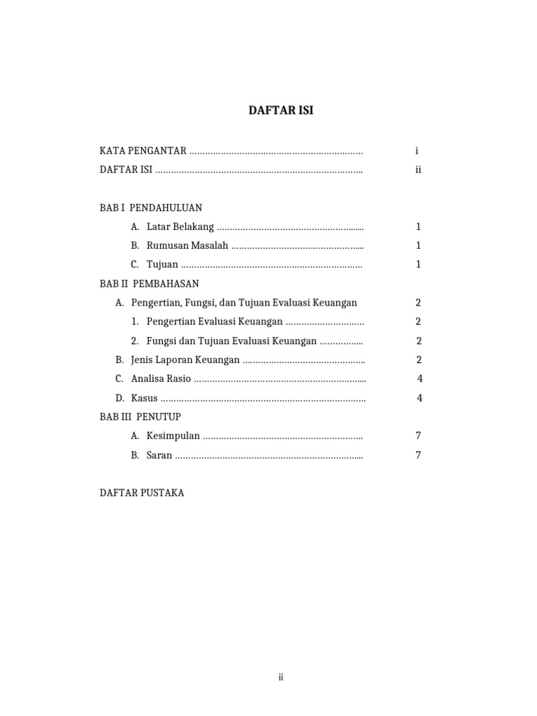 Daftar Isi | PDF