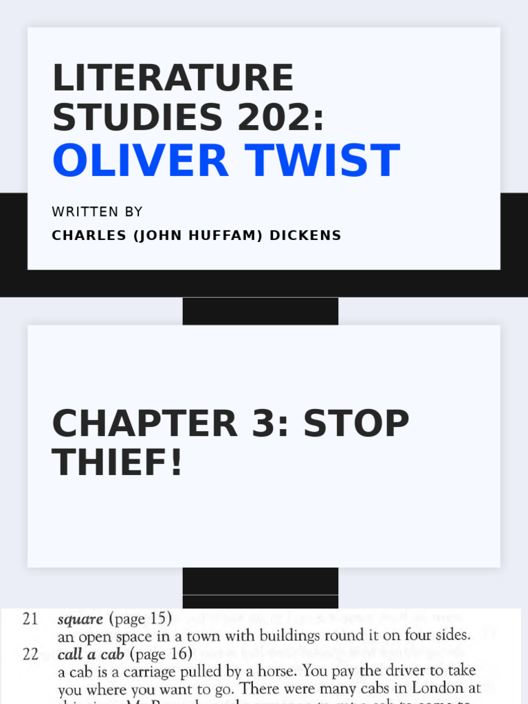 Oliver Twist Chapter 3 & 4 Summary | PDF