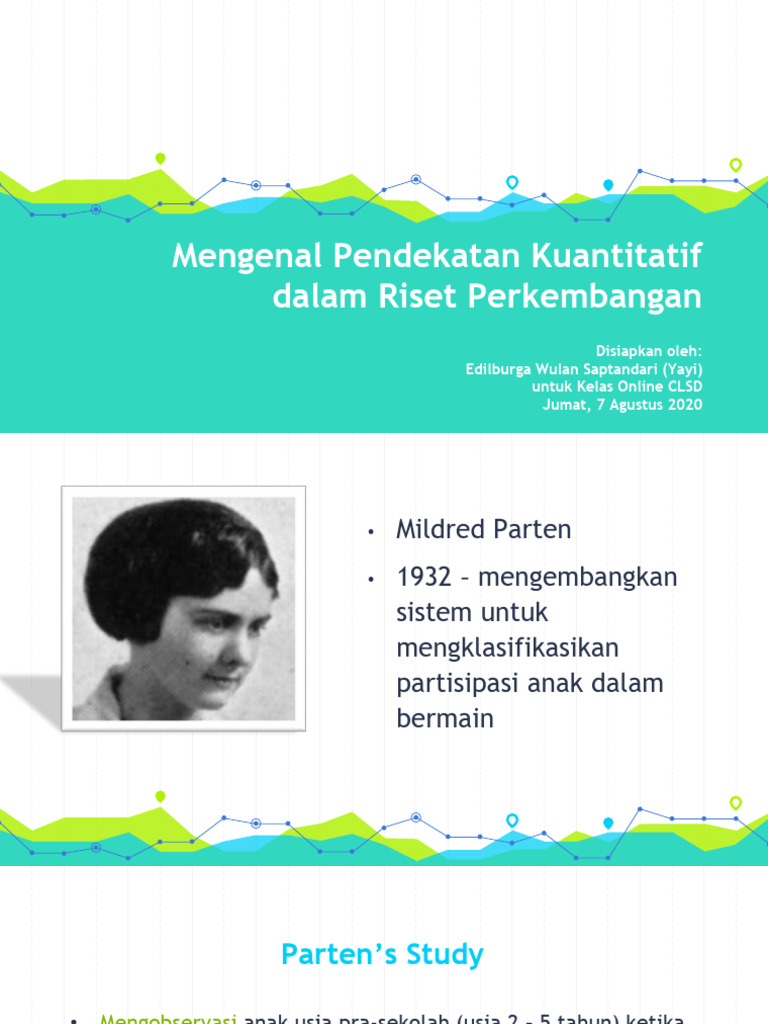 Pendekatan Kuantitatif dalam Riset Perkembangan | PDF