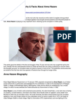 Anna Hazare - Biography &and Facts About Anna Hazare