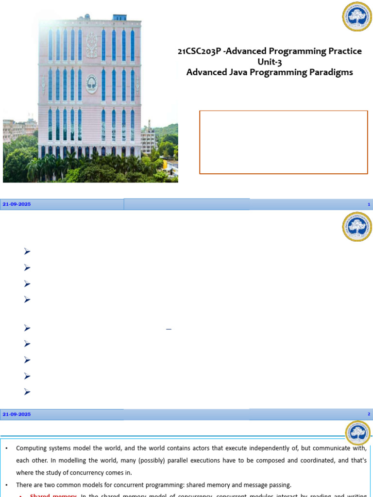 Advanced Java Programming Paradigms | PDF | Class (Computer Programming ...
