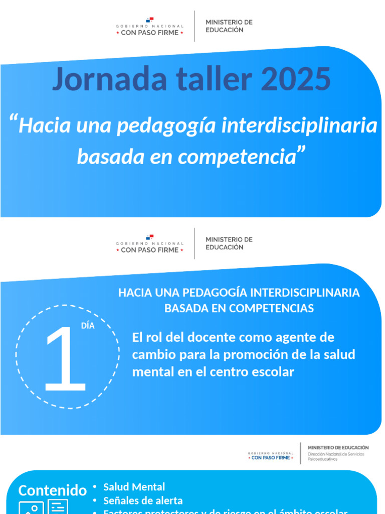 Día 1 El Docente y La Salud Mental | PDF | Salud mental | Mente