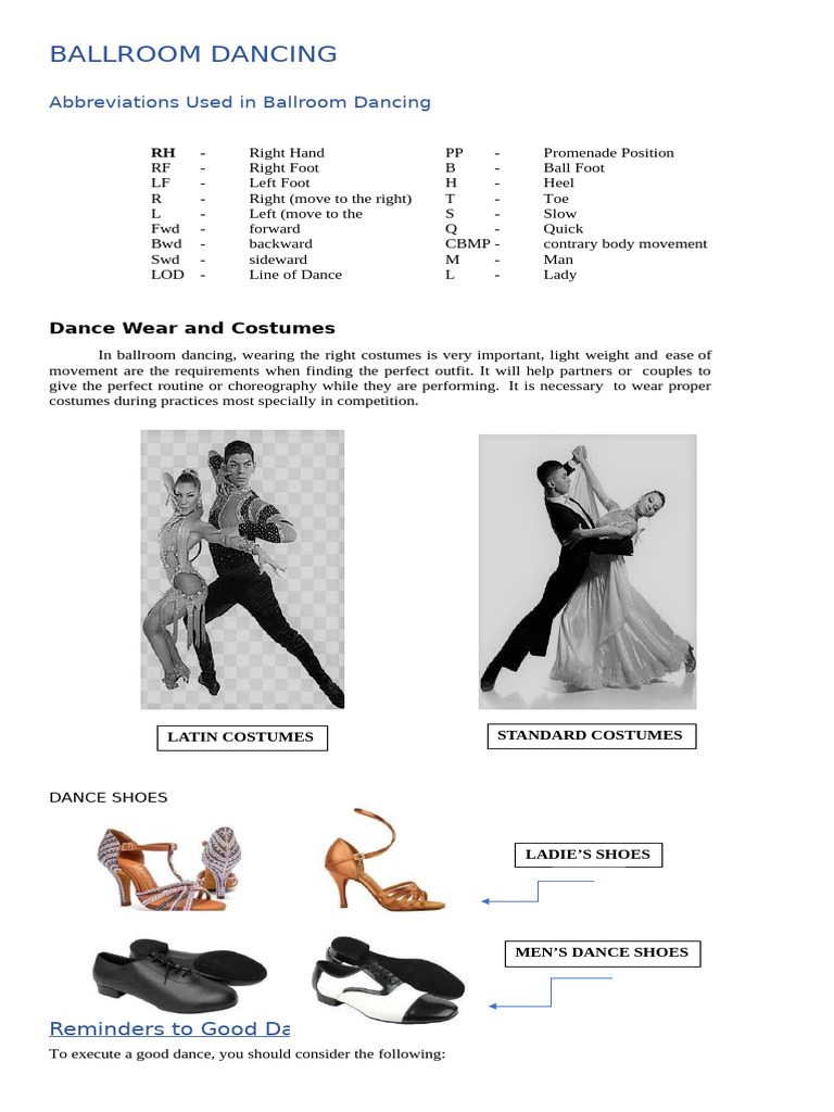 Ballroom Dancing Pft63 Lecture | PDF | Performing Arts | Ballroom Dance